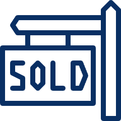Sign For Sold Icon from Cyber Line Set