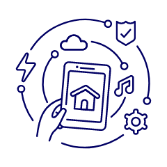 Smart Home 1 Illustration from UX Line Set