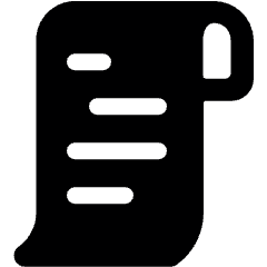 Receipt 1 Icon from Ultimate Bold Set