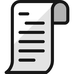 Receipt 1 Icon from Ultimate Colors Set