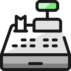 Receipt Register Print 1 Icon from Ultimate Colors Set