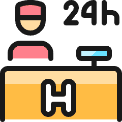 Reception Hotel 24 Icon from Ultimate Colors Set
