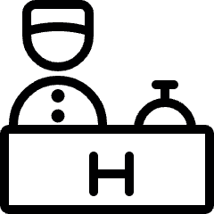 Reception Hotel Bell Icon from Ultimate Light Set