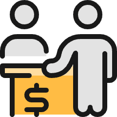 Reception Pay Icon from Ultimate Colors Set