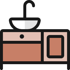 Reception Toilet Icon from Ultimate Colors Set