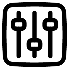 Equalizer Icon from Plump Line Set