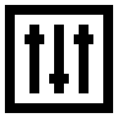 Equalizer Icon from Sharp Line Set