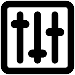 Equalizer Icon from Core Remix Set