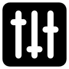 Equalizer Icon from Core Solid Set