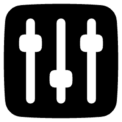 Equalizer Icon from Plump Solid Set