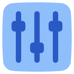 Equalizer Icon from Plump Flat Set