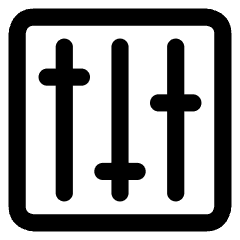 Equalizer Icon from Core Line Set