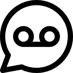 Recording Tape Bubble Circle Icon from Core Line Set