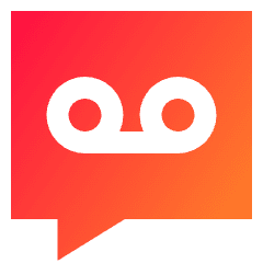 Recording Tape Bubble Square Icon from Sharp Gradient Set