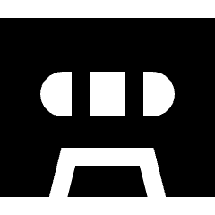 Tape Cassette Record Icon from Sharp Solid Set