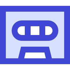 Tape Cassette Record Icon from Sharp Duo Set