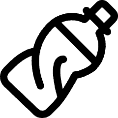 Compressed Plastic Bottle 1 Icon from Ultimate Regular Set