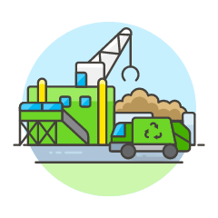 Garbage Station Illustration from UX Colors Set