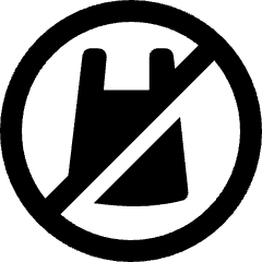 No Plastic Bag Icon from Ultimate Bold Set