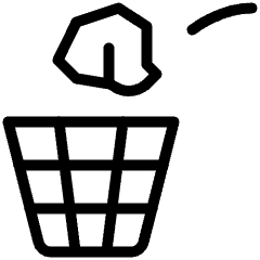 Paper Ball Trash Icon from Ultimate Light Set