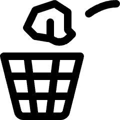 Paper Ball Trash Icon from Ultimate Regular Set