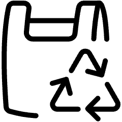 Plastic Bag Recycle Icon from Ultimate Light Set