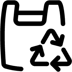 Plastic Bag Recycle Icon from Ultimate Regular Set