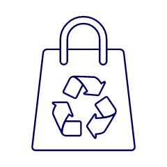 Recycle Bag Illustration from UX Line Set