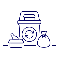Recycle Trash Illustration from UX Line Set