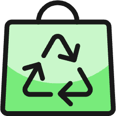 Recycling Bag 1 Icon from Ultimate Colors Set