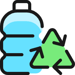 Recycling Bottle Icon from Ultimate Colors Set