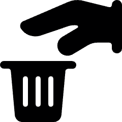 Recycling Hand Trash 1 Icon from Ultimate Bold Set