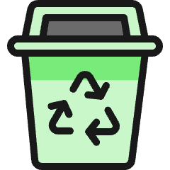 Recycling Trash Bin Icon from Ultimate Colors Set