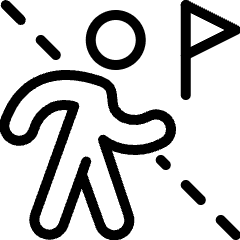 Cross The Border Icon from Ultimate Light Set