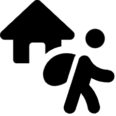 Refugee Immigration House Icon from Ultimate Bold Set