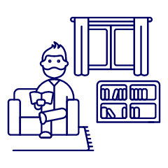 Ralex Sit Reading 4 Illustration from UX Line Set