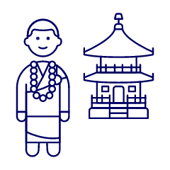 Chinese Monk 1 Illustration from UX Line Set