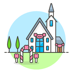 Christian Church Illustration from UX Colors Set