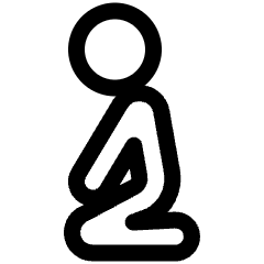 Islamic Before Bowing Icon from Ultimate Regular Set