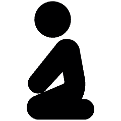 Islamic Before Bowing Icon from Ultimate Bold Set