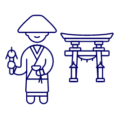 Japanese Monk 1 Illustration from UX Line Set
