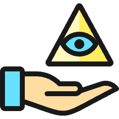 Religion Cao Dai Hand Icon from Ultimate Colors Set