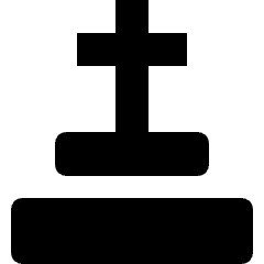Religion Christian Graveyard Icon from Nova Solid Set