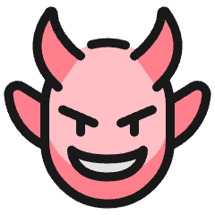 Religion Devil Head Icon from Ultimate Colors Set