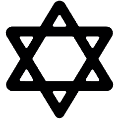 Religion Hexagram Icon from Ultimate Bold Set