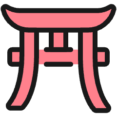 Religion Shinto Icon from Ultimate Colors Set