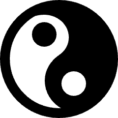 Religion Yin Yang Icon from Nova Solid Set
