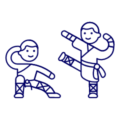 Shaolin Monk Illustration from UX Line Set