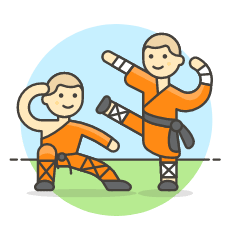 Shaolin Monk Illustration from UX Colors Set