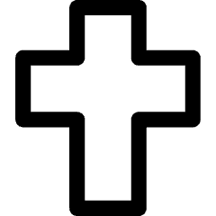 Christian Cross 1 Icon from Core Line Set